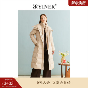 长款 冬季 YINER音儿女装 水貂毛领羽绒服 聚暖白鹅绒