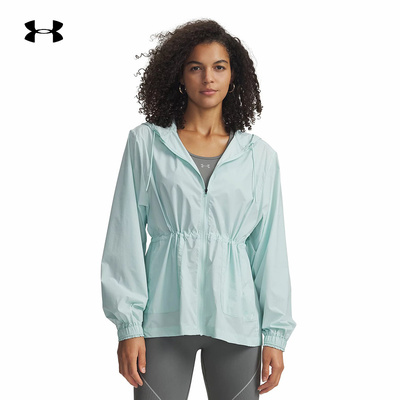 安德玛UA Cinch女子薄款收腰轻量速干训练运动夹克外套1389502