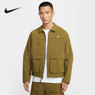 NIKE耐克ACG男子户外防泼水夹克26春宽松刺绣工装外套HV0599-368