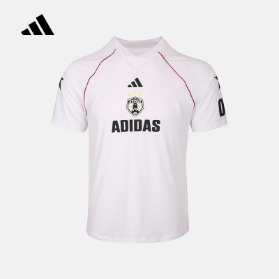 adidas阿迪达斯半袖2026夏男小童运动休闲舒适棉质短袖上衣KH0252