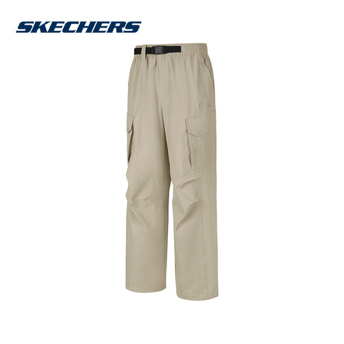 Skechers斯凯奇2026秋男子休闲长裤宽松透气直筒运动裤 P326M088