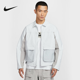 NIKE耐克ACG男子户外防泼水夹克26春宽松刺绣工装外套HV0599-025