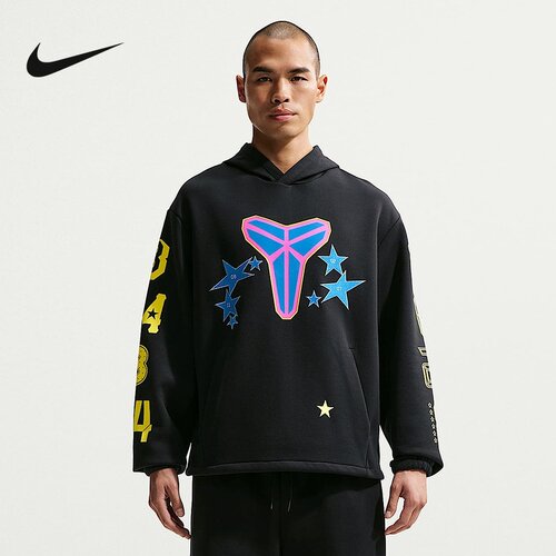 NIKE耐克科比Kobe全明星男卫衣图案宽松篮球连帽套头衫IO0296-010