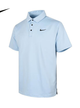 NIKE耐克网球T恤夏季新款男子短袖翻领运动休闲POLO衫FZ7482-440
