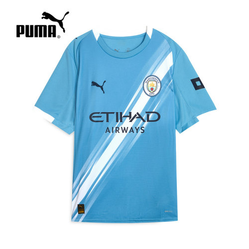 PUMA彪马曼城主场球迷版球衣2025秋男吸湿速干短袖T恤 780338-01