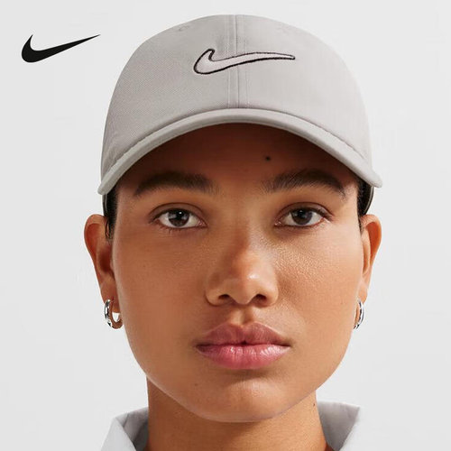 NIKE耐克CLUB时尚软顶运动帽休闲刺绣舒适鸭舌帽棒球帽FB5369-009