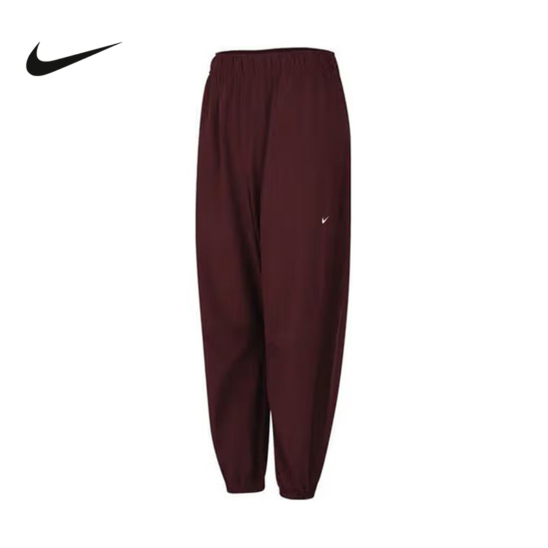 Nike耐克女裤25秋新款宽松透气束脚裤运动训练梭织长裤IH8612-652
