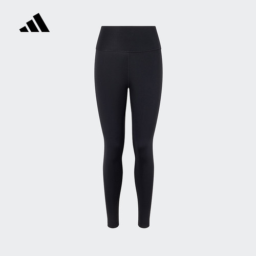 adidas阿迪达斯健身九分裤保暖加绒冬女瑜伽运动紧身裤KA6065