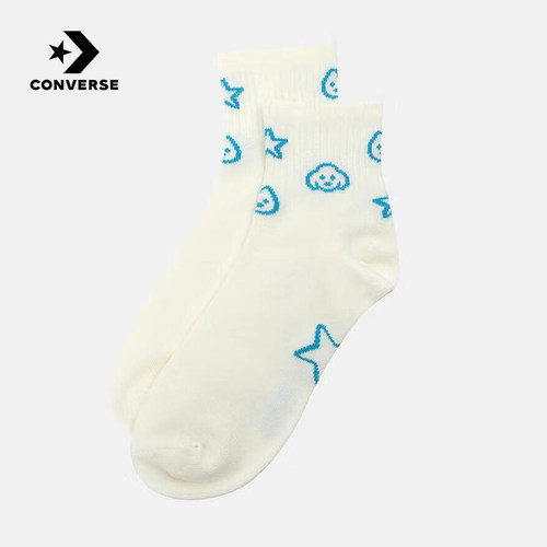 Converse匡威26夏季男女休闲袜卡通印花舒适透气长袜 UC0842-W70
