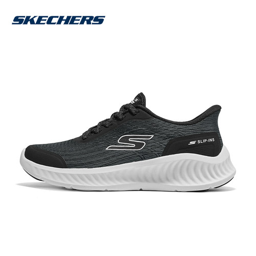 Skechers斯凯奇26夏女士运动休闲鞋闪穿一脚蹬健步鞋 125664/BKW