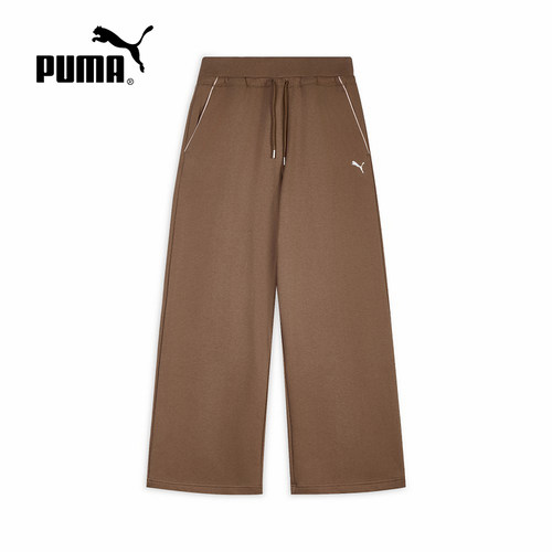 Puma彪马新年款阔腿长裤女子26新款宽松直筒休闲针织运动裤636176