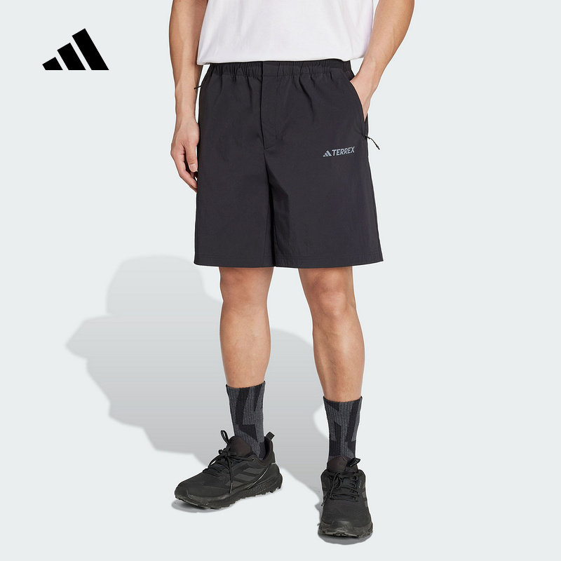 adidas阿迪达斯户外拒水登山运动五分裤2025夏男梭织短裤 JI5925,运动服/休闲服装,运动中长裤／短裤,淘宝优惠券,粉丝福利购,淘宝优惠卷