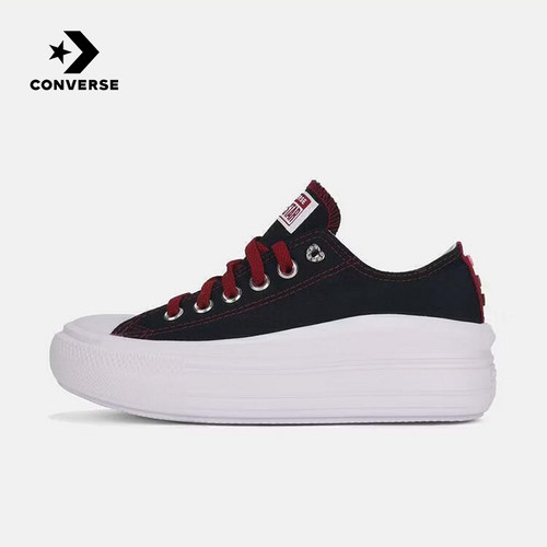 Converse匡威女鞋All Star Move云朵厚底鞋低帮休闲帆布鞋A24312C