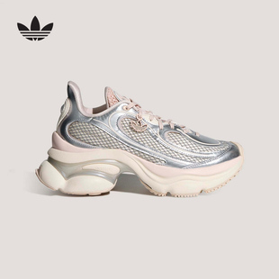 adidas阿迪达斯三叶草「浮蝶鞋」夏女OZVENUZ厚底老爹鞋 KK4674