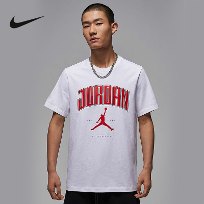 NIKE耐克JORDAN飞人男子2025夏季针织棉质短袖半袖T恤HQ0010-100