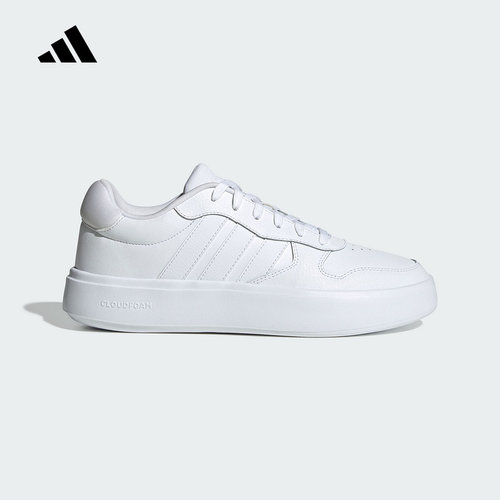 adidas阿迪达斯小白鞋春秋LITECOURT男女同款运动休闲板鞋 JI2166