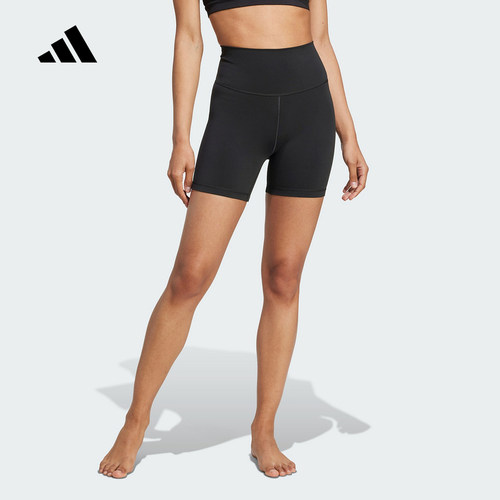 adidas阿迪达斯「ALL ME柔感裤」女瑜伽紧身高腰短裤健身服JW7595