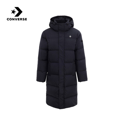 Converse匡威25秋冬新品男修身长款羽绒服保暖面包服 MCJ120-023