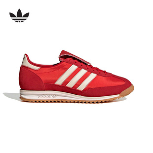 adidas阿迪达斯三叶草红色德训鞋2026春女SL72 OG薄底T头鞋KJ6148