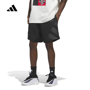 adidas阿迪达斯爱德华兹透气篮球中裤 KH1706 2026春男梭织五分短裤