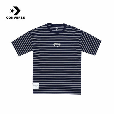 Converse匡威26夏季新款男女条纹运动短袖休闲百搭T恤 UCJ690-695