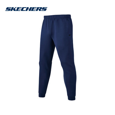 SKECHERS斯凯奇男裤简约休闲舒适运动针织长裤 P322M035-02MZ