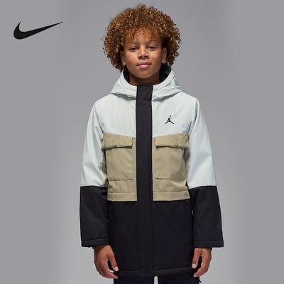 耐克大童户外时尚夹克冬季新款男童保暖外套JORDAN IQ2794-010