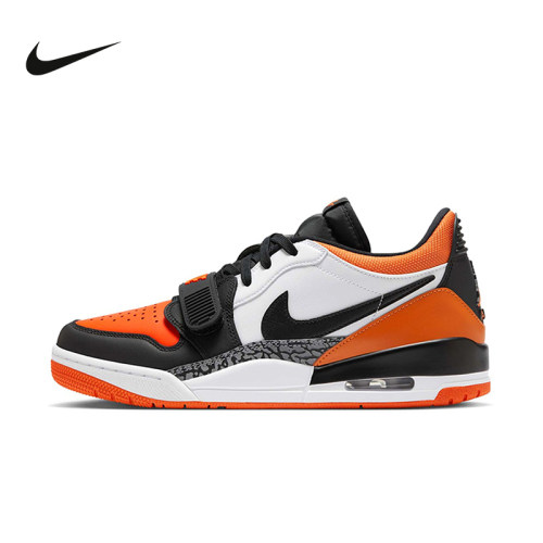 Nike耐克男鞋JORDAN AJ312黑白橙低帮复古休闲鞋篮球鞋CD7069-118