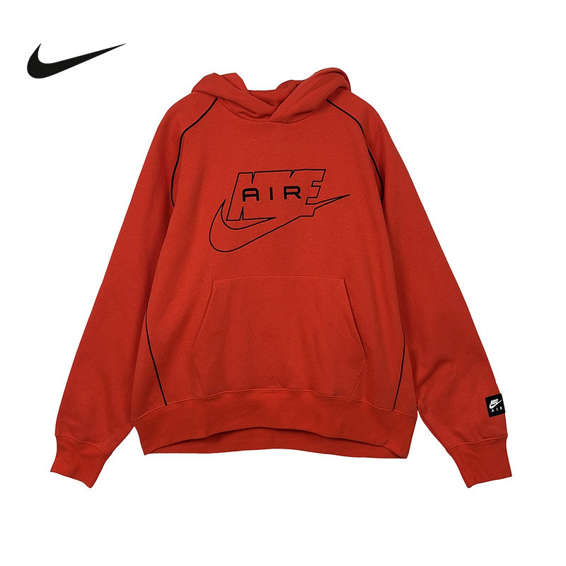 NIKE耐克红色卫衣男2026春新款刺绣AIR针织连帽套头衫IF1267-696,运动服/休闲服装,运动卫衣/套头衫,淘宝优惠券,粉丝福利购,淘宝优惠卷