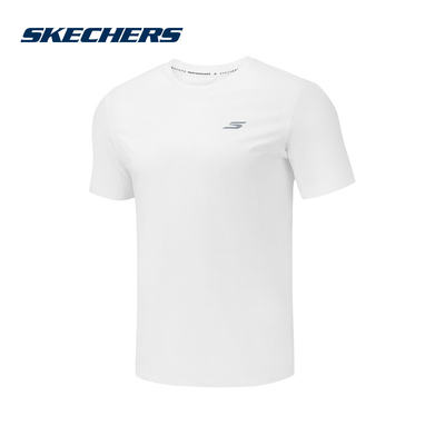 Skechers斯凯奇2026夏季男运动短袖T恤圆领透气针织衫 P326M055
