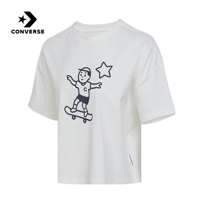 匡威Converse x Noritake 25夏女子甜美短袖T恤 WCH747-W70