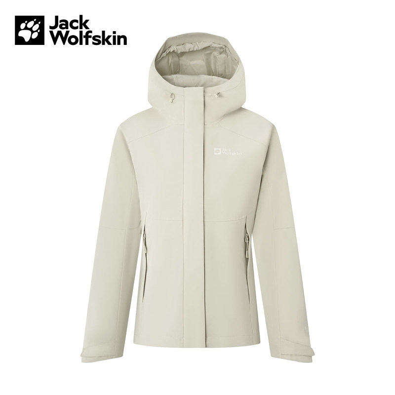 JackWolfskin狼爪25秋冬女户外600蓬羽绒内胆冲锋三合一A65694