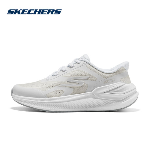 Skechers斯凯奇2026春女鞋厚底缓震跑步鞋透气休闲鞋 129782/WGY