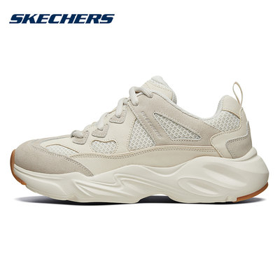 Skechers斯凯奇复古老爹鞋女夏季新款网面透气厚底熊猫鞋66666222