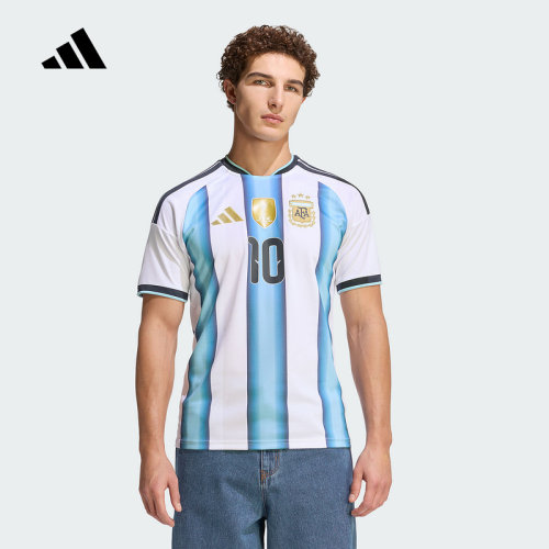 adidas阿迪达斯阿根廷国家队世界杯球衣球迷版梅西10号短袖KA8117