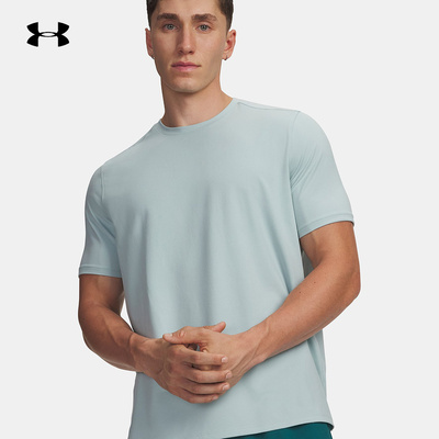 安德玛UA男子26新款Meridian柔感系列训练运动短袖T恤1386973-477