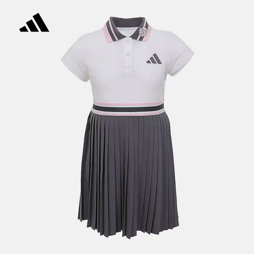 adidas阿迪达斯2026夏儿童LG GFX DRESS运动休闲连衣裙 KH0247