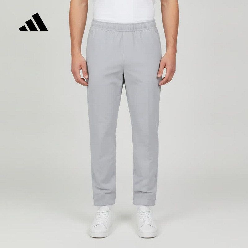 adidas阿迪达斯运动休闲小脚裤秋男拉链口袋健身梭织长裤 KY5032