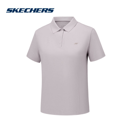 Skechers斯凯奇26夏季女士运动短袖T恤针织休闲POLO衫 P226W177