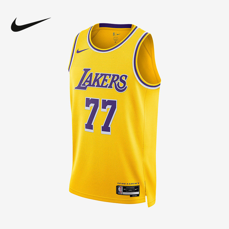 NIKE耐克男子背心NBA篮球运动无袖T恤洛杉矶湖人队球衣DN2009-741