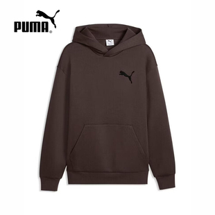 PUMA彪马男子卫衣2026春季新款休闲针织连帽外套套头衫636789-31