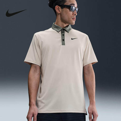 Nike耐克夏季DRI-FIT男子速干高尔夫翻领短袖POLO衫T恤FZ7502-104