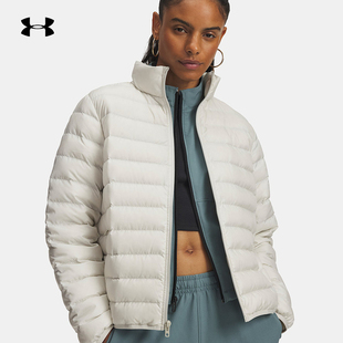 安德玛秋冬新款Limitless女子休闲保暖连帽短款羽绒服6007129-110