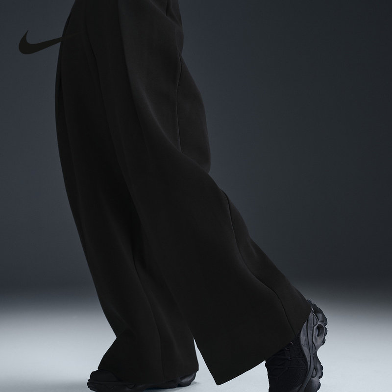 Nike耐克女裤子2025冬新款高腰褶裥长裤针织开衩运动裤FV8053-010,运动服/休闲服装,运动长裤,淘宝优惠券,粉丝福利购,淘宝优惠卷