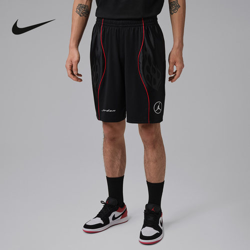NIKE耐克男短裤2026夏季Jordan宽松透气篮球运动五分裤IV2632-010