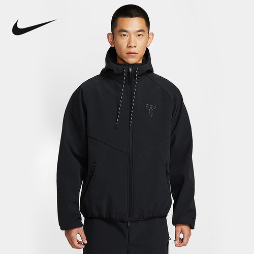 NIKE耐克马年限定新年科比男子防泼水夹克加绒连帽外套IF3370-010