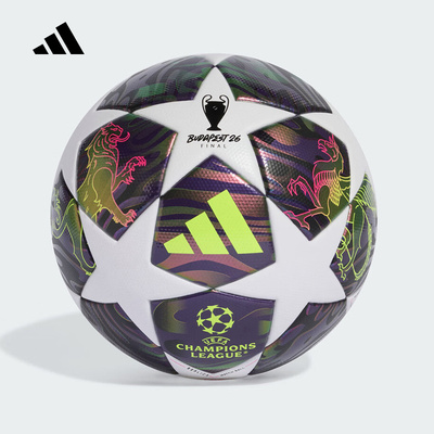 adidas阿迪达斯UEFA欧冠训练用足球实用机缝5号球 JX9095