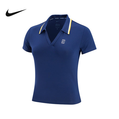NIKE耐克秋季新款女子运动休闲网球翻领T恤POLO衫短袖 IW1210-424