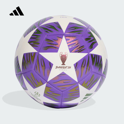 adidas阿迪达斯UEFA欧冠训练用足球实用机缝5号球 JX9089