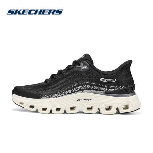 Skechers斯凯奇26春男子透气舒适休闲鞋缓震回弹运动鞋233194/BLK